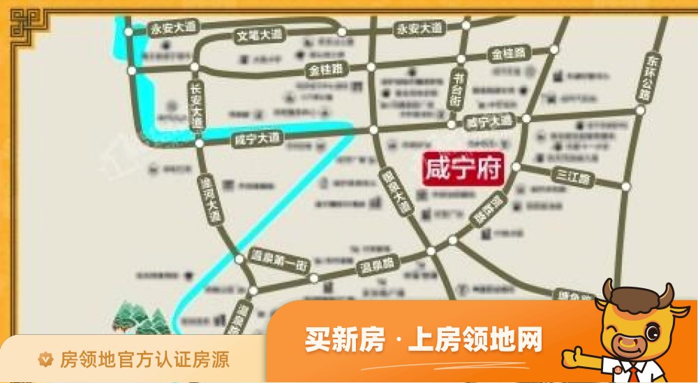永盛咸宁府位置交通图28