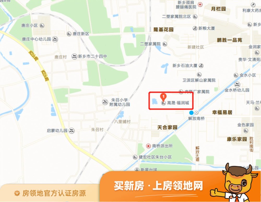 高晟福润城位置交通图49