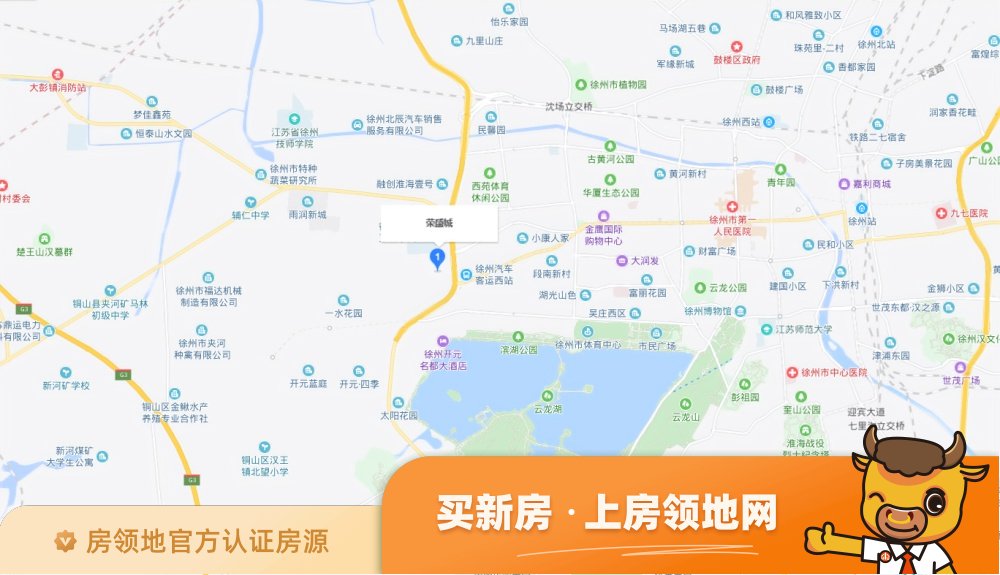 荣盛城位置交通图1