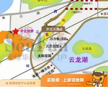 开元云龙谷位置交通图1