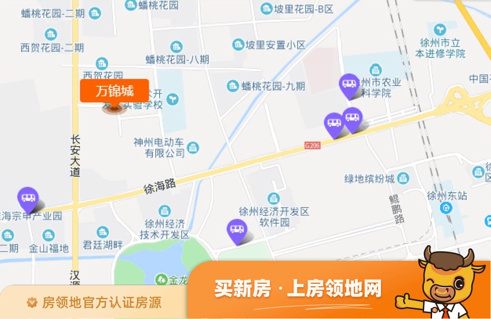 万锦城位置交通图1