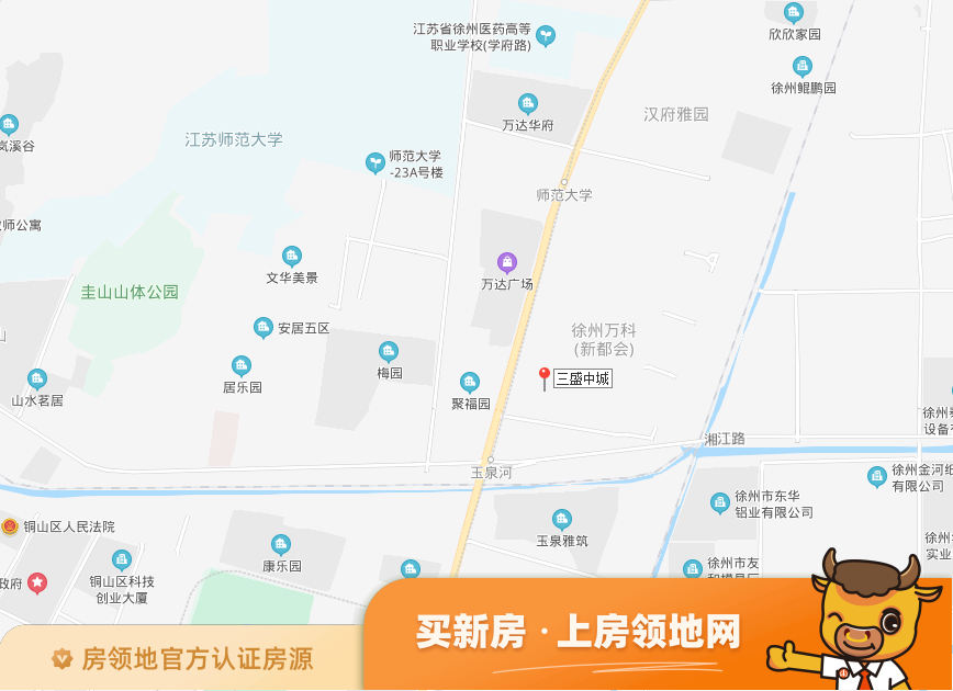 三盛中城位置交通图2