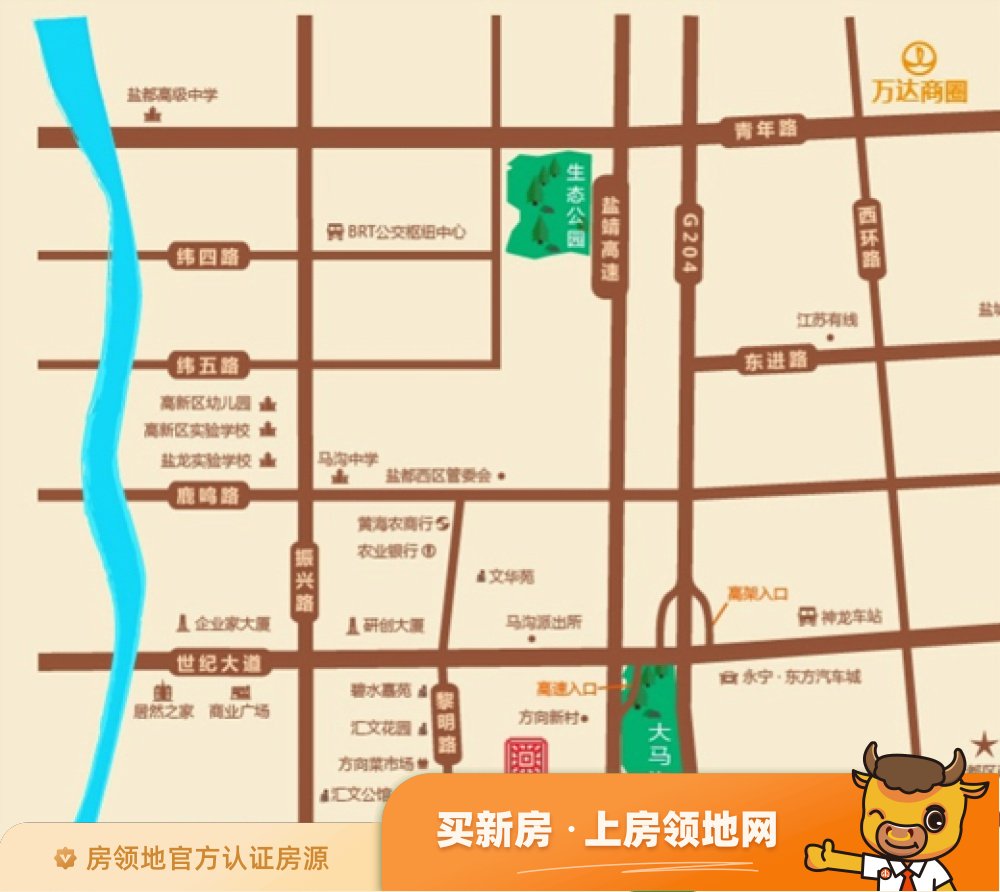 滨江一号位置交通图4