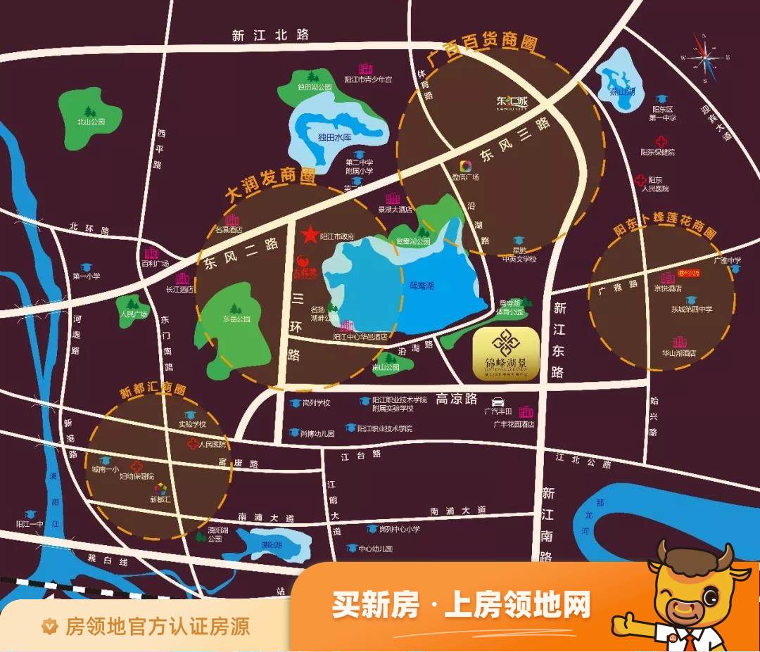 锦峰湖景别墅位置交通图19