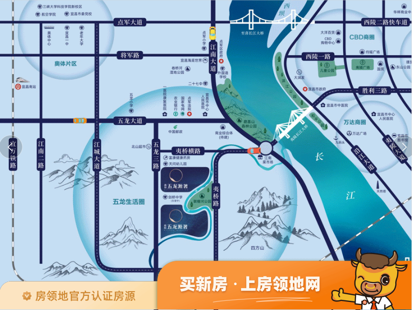 滨江新城位置交通图1