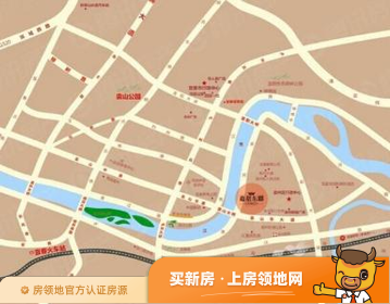 恒大滨江左岸位置交通图1