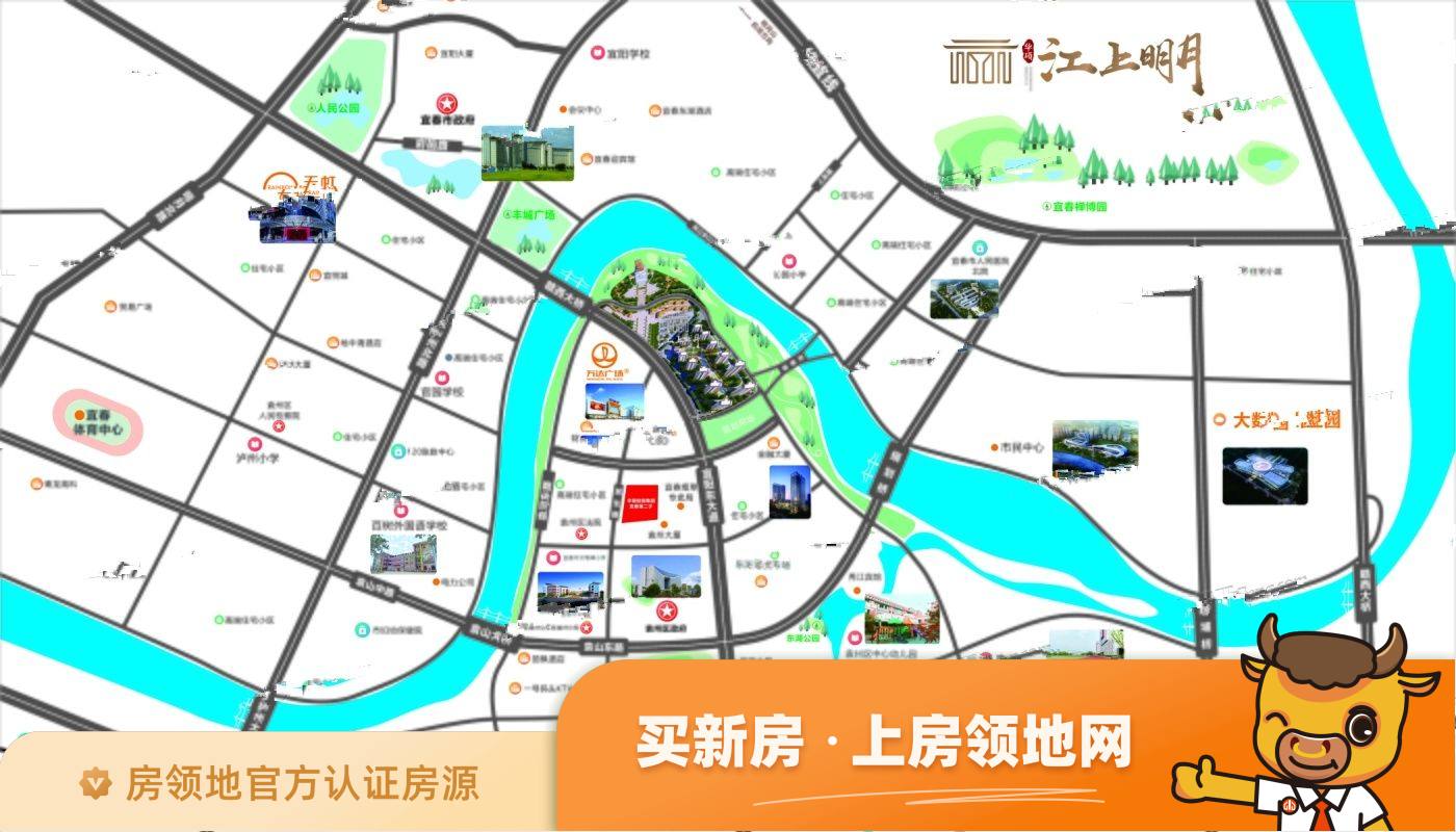 华硕江上明月位置交通图20