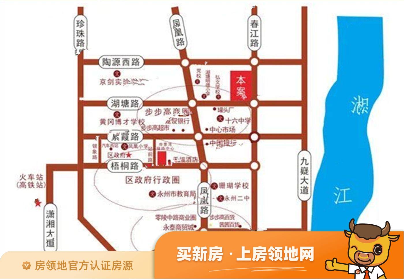 春江帝景湾位置交通图1
