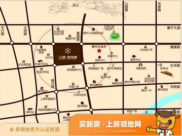 三盛星尚城位置交通图1