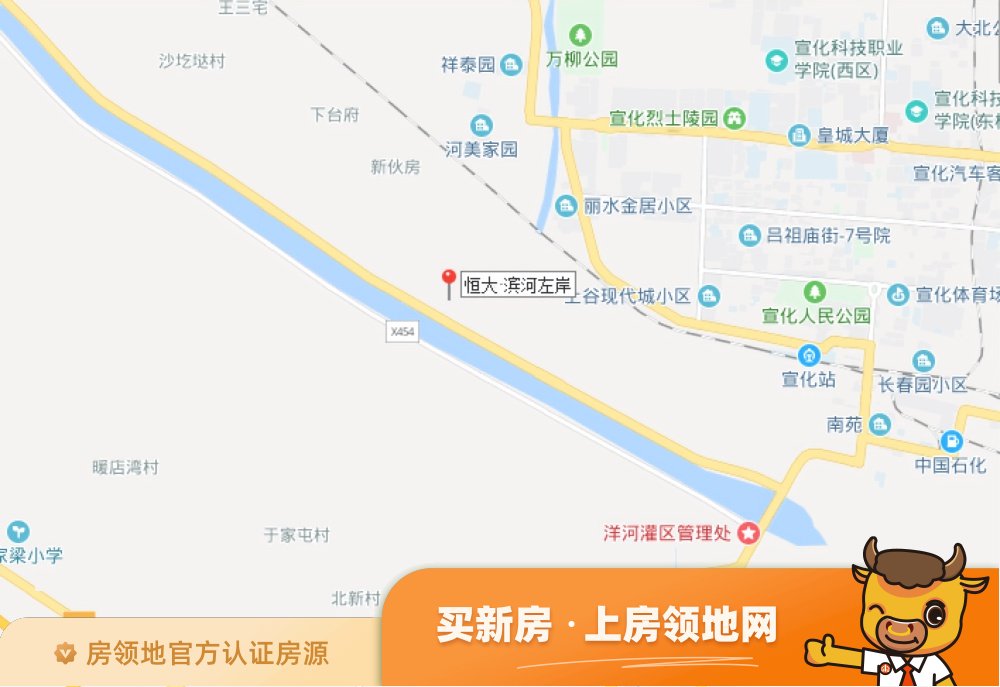 恒大滨河左岸位置交通图1