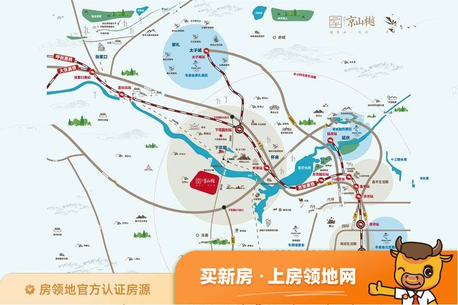 中机京山樾位置交通图2