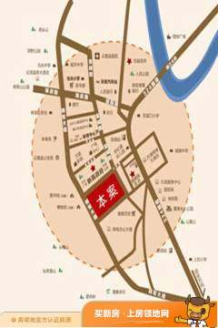 福锦中心广场位置交通图2