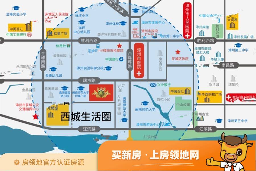 漳州恒大帝景位置交通图7