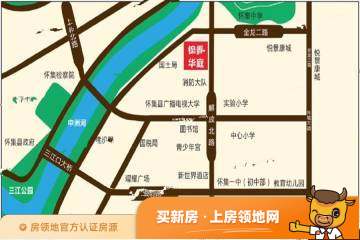 锦秀华庭位置交通图1
