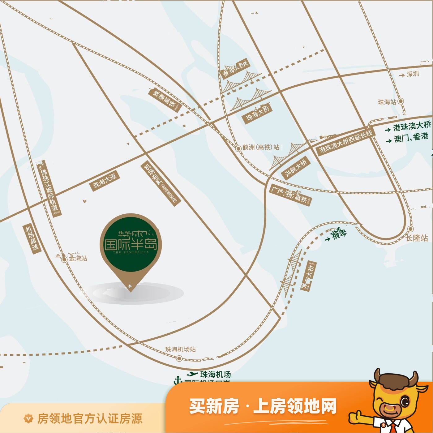 华发天茂国际半岛位置交通图2