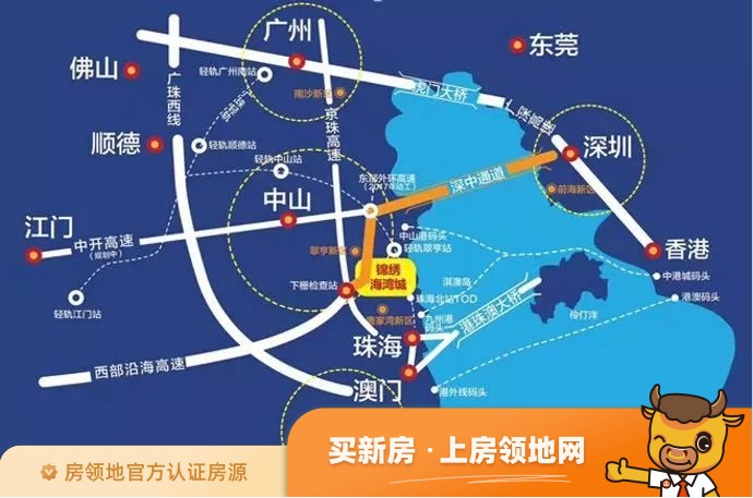 锦绣海湾城位置交通图1