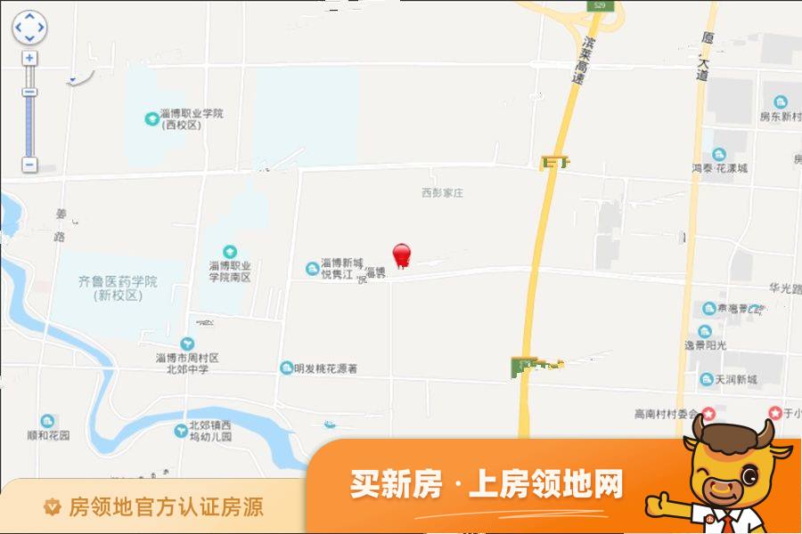 中国（淄博）海月龙宫物流港位置交通图1