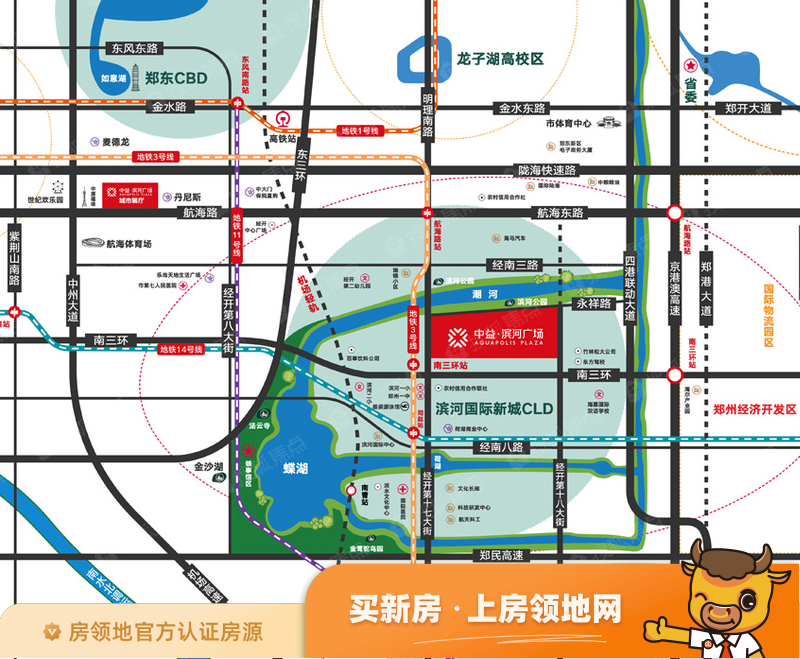 中益滨河广场位置交通图1