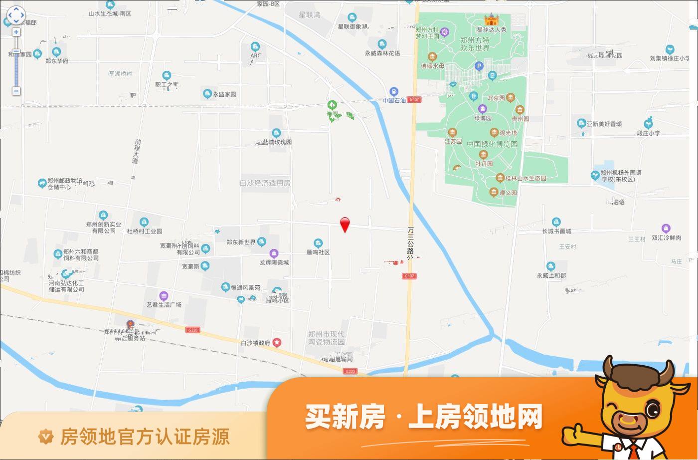 郑地美景紫华城位置交通图2