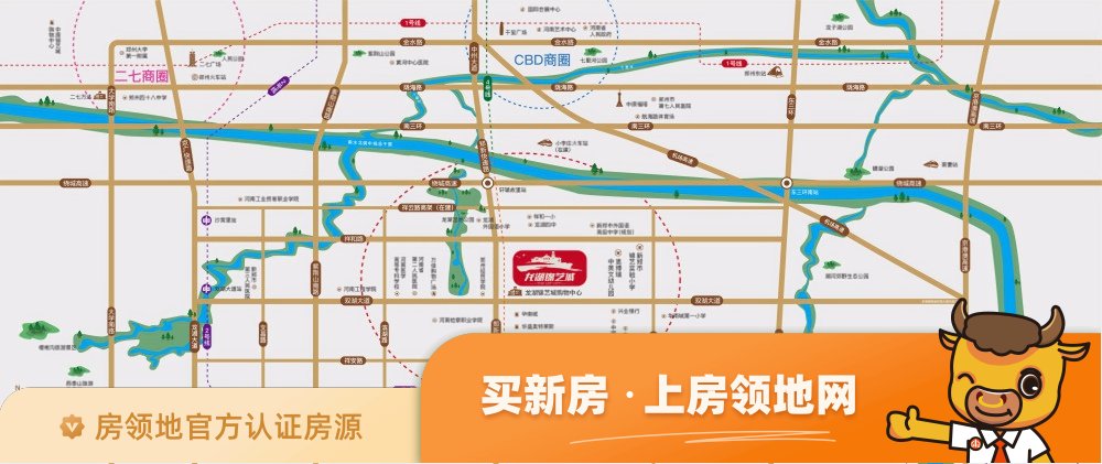 龙湖锦艺城位置交通图7