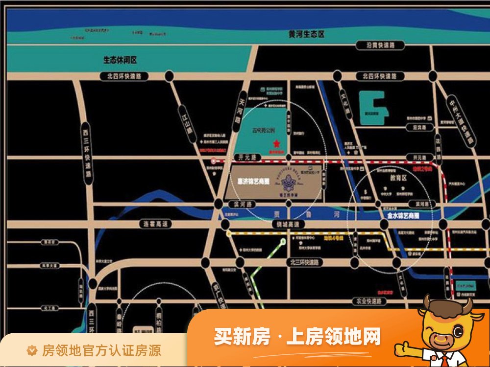 锦艺四季城位置交通图2