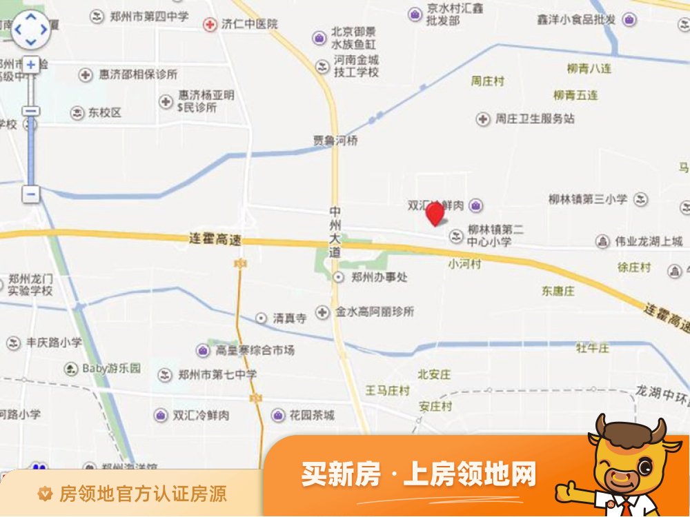 郑东龙湖一号位置交通图2