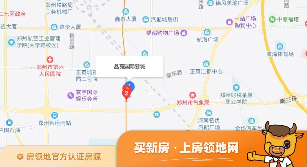 鑫苑国际新城位置交通图2