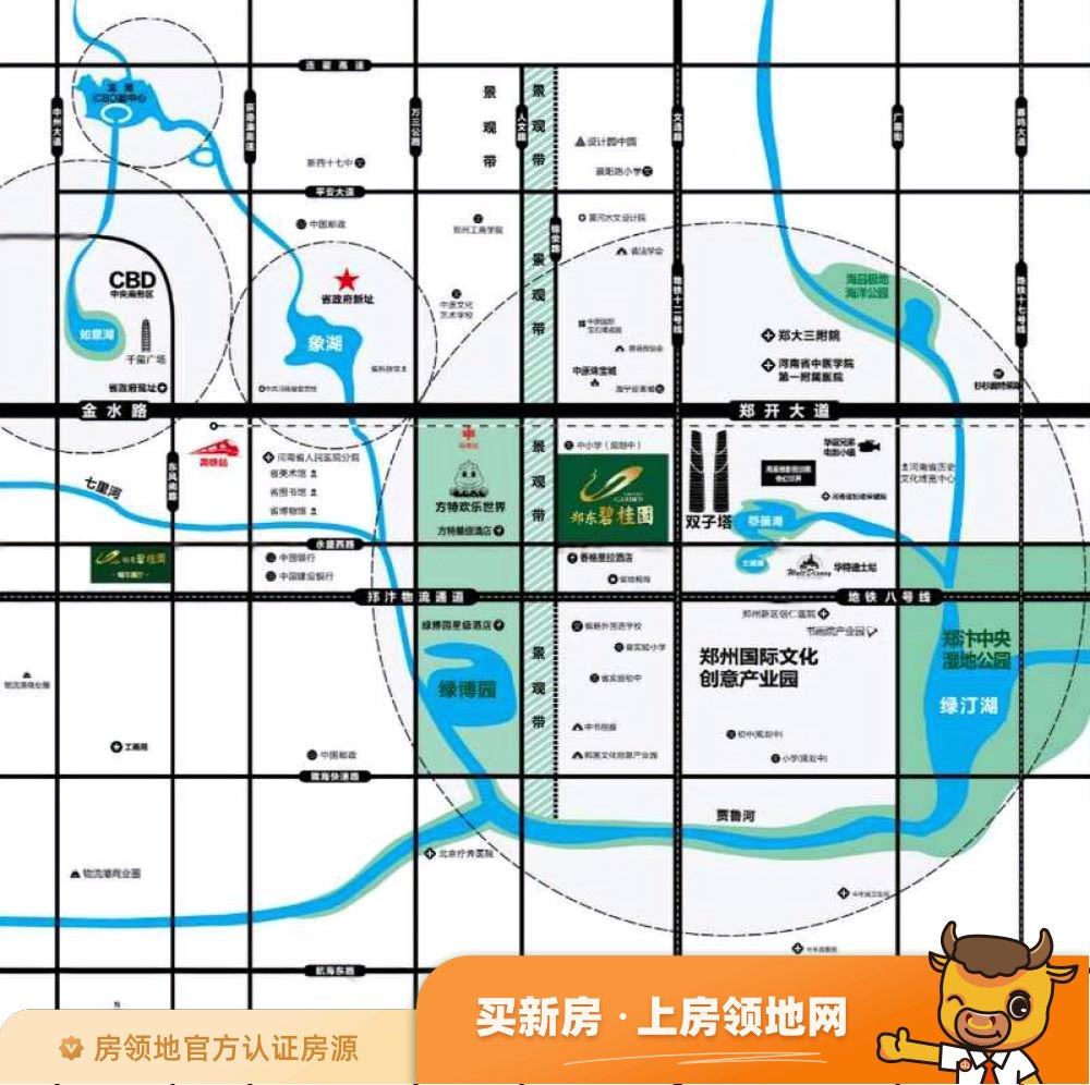 郑东碧桂园位置交通图42