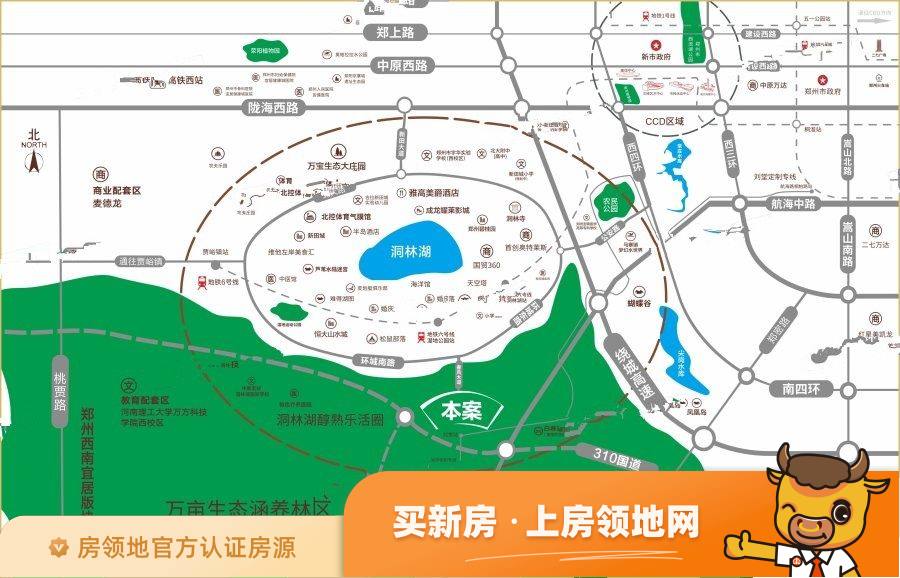 绿城郑州桃李春风位置交通图2