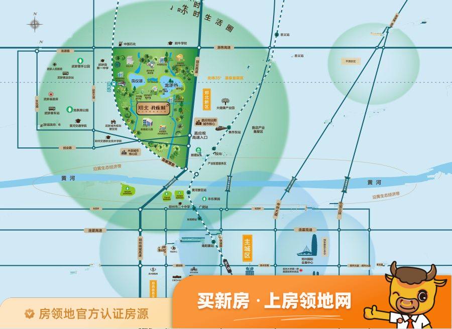 郑北孔雀城位置交通图60