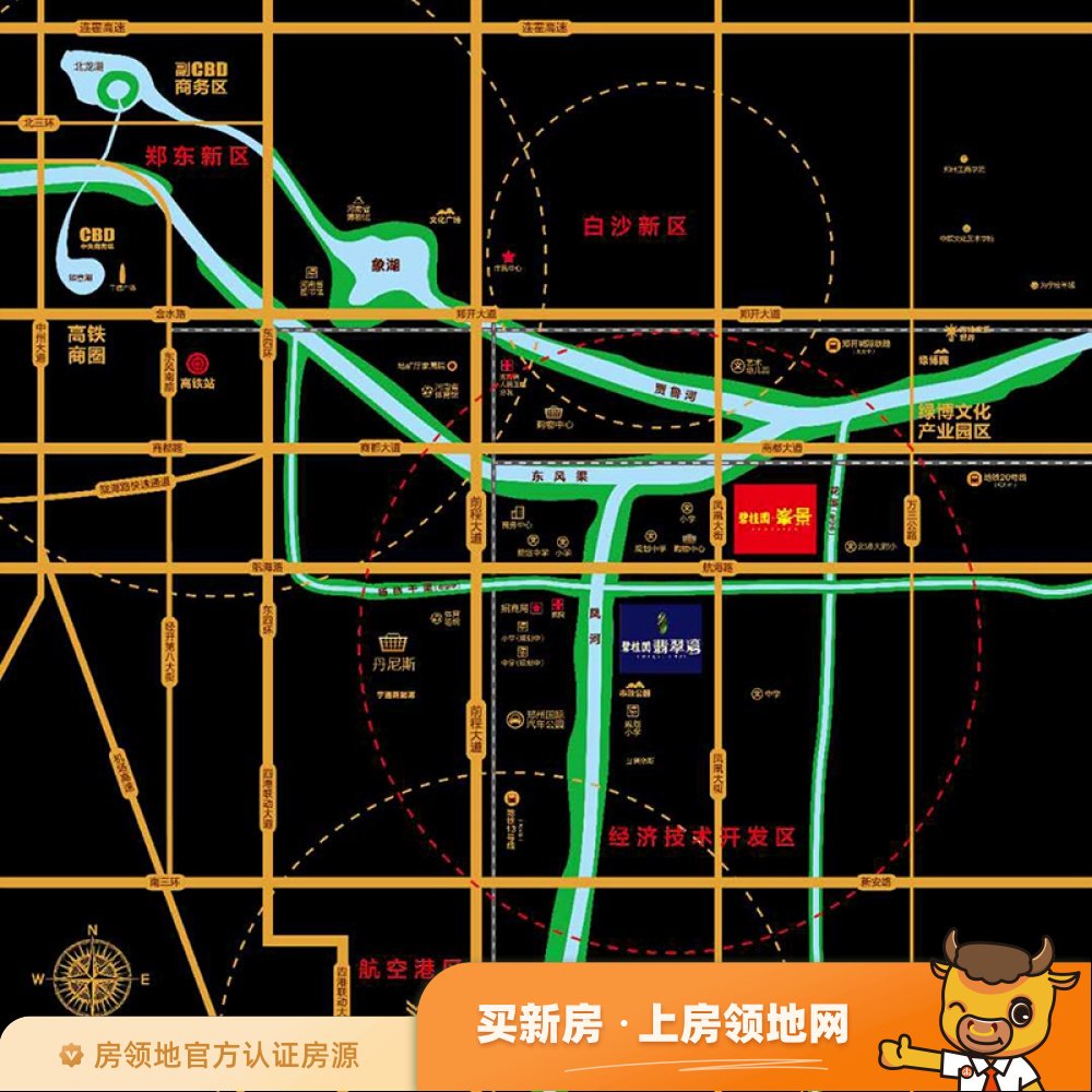 碧桂园峯景位置交通图2