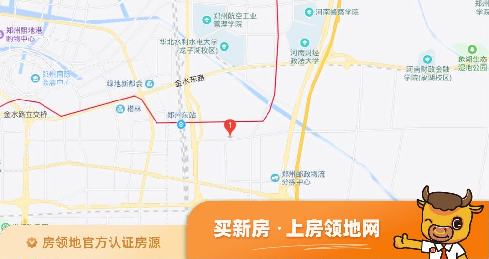 宝能郑州中心位置交通图6