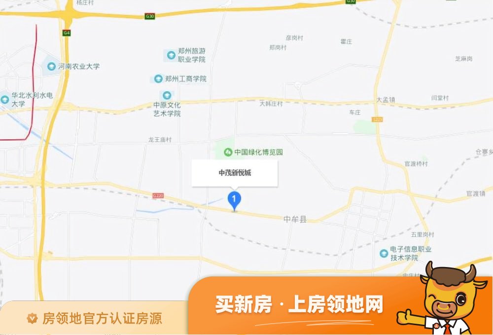 中茂新悦城位置交通图1