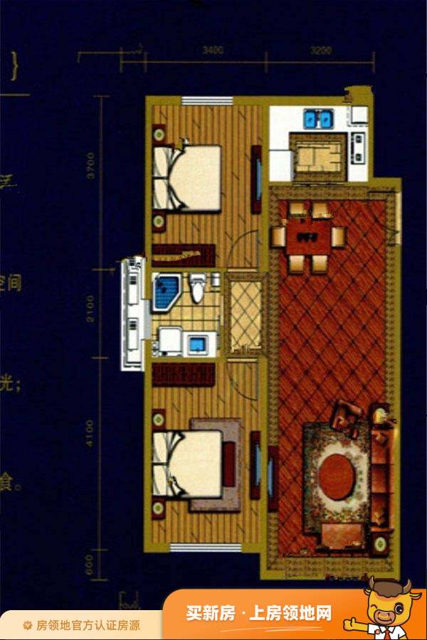 恒威滨江国际户型图2室1厅1卫