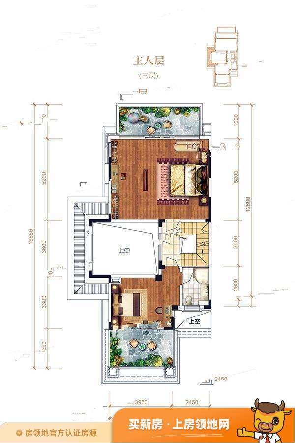 华美达国际公寓户型图2室2厅3卫