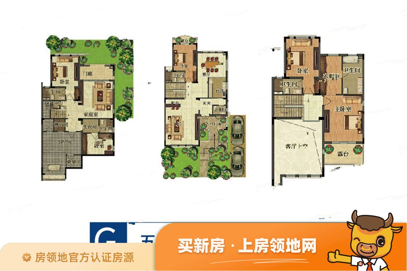 珠江壹城国际城户型图5室4厅6卫