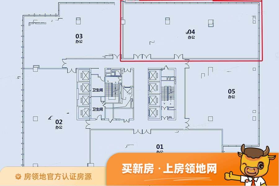 中国铁建环球中心户型图1室1厅1卫