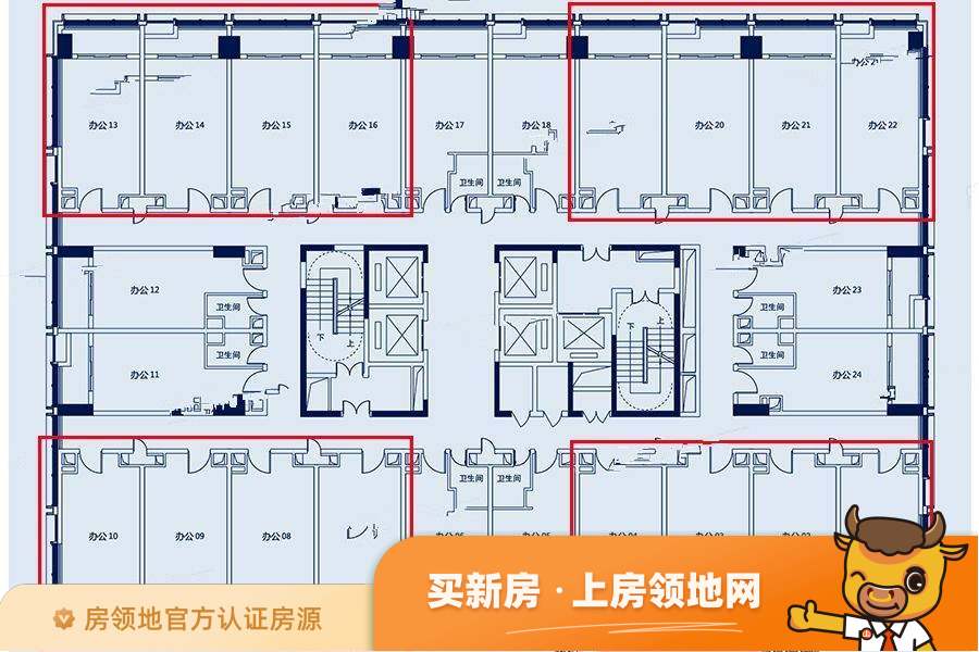 中国铁建环球中心户型图1室1厅1卫