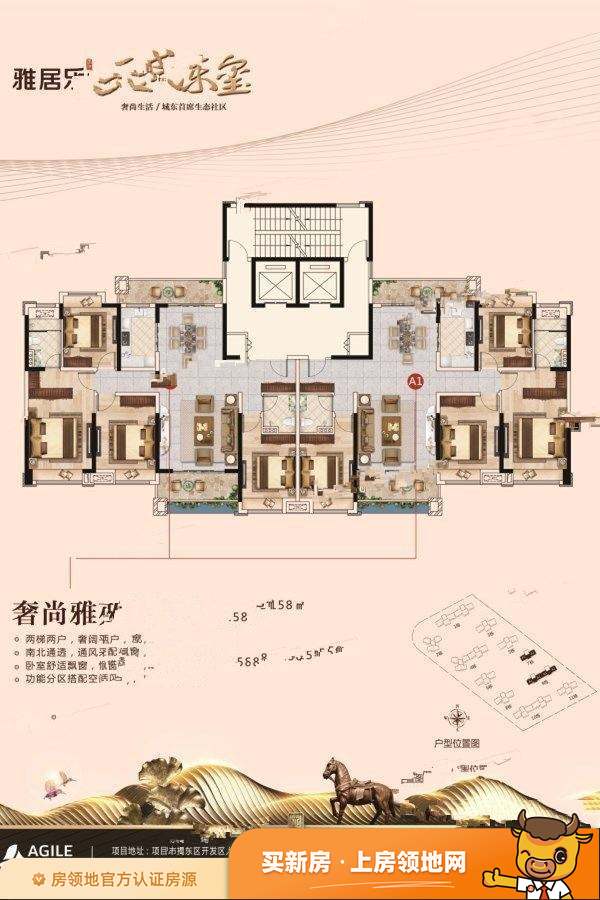 雅居乐天成东玺户型图4室2厅2卫