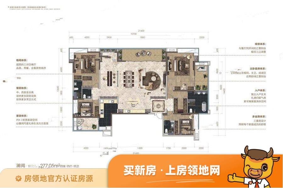 三江国际丽城阅世集大成户型图4室4厅4卫