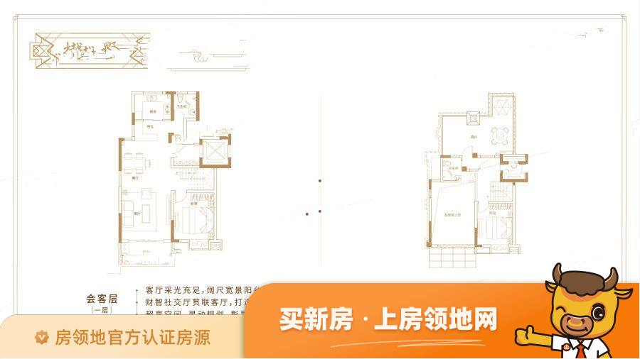 北京城建西华龙樾户型图2室2厅2卫