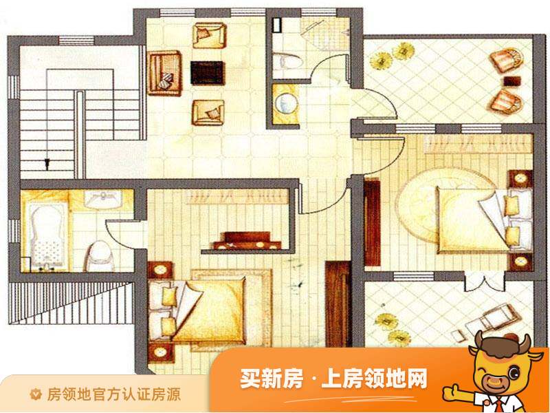 上海捷克住宅小区户型图3室5厅3卫
