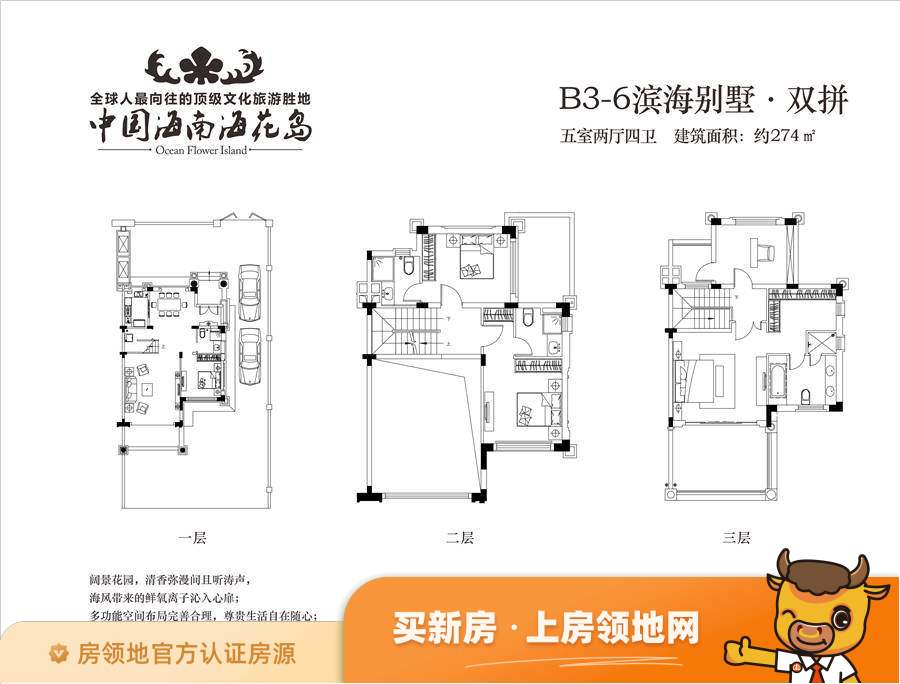 中国海南海花岛户型图5室2厅4卫