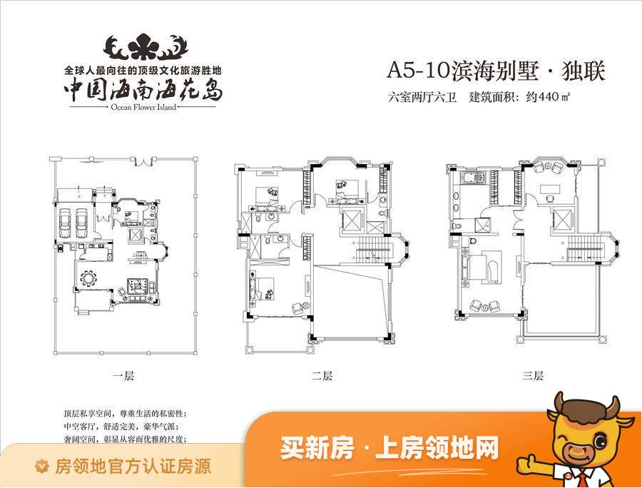 中国海南海花岛户型图6室2厅6卫