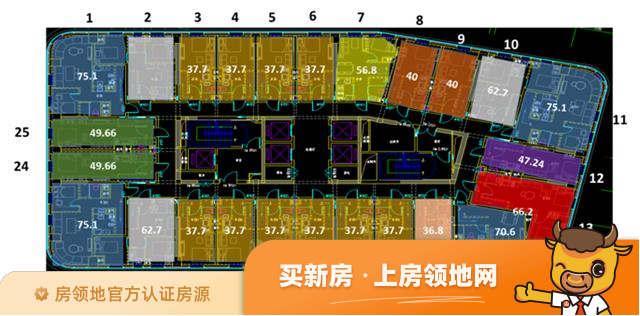 汉华·曲江中心公寓户型图