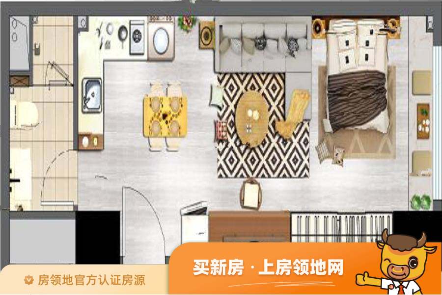 中国国际丝路中心IPARK公寓户型图0室0厅0卫