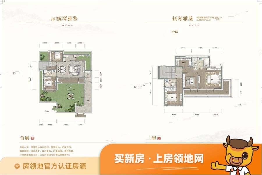 蓝城北京桃李春风户型图5室2厅3卫