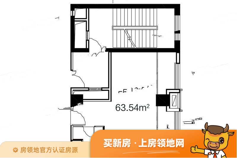 锦荣UI公寓户型图2室1厅1卫