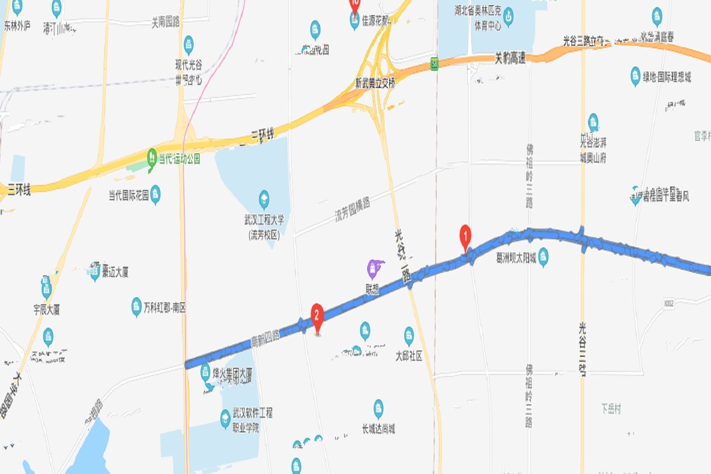 东湖新技术开发区高新四路南、豹溪路东效果图