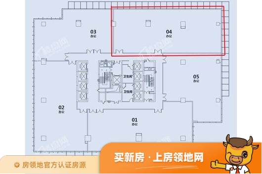 中国铁建·环球中心（商业）户型图1室1厅1卫